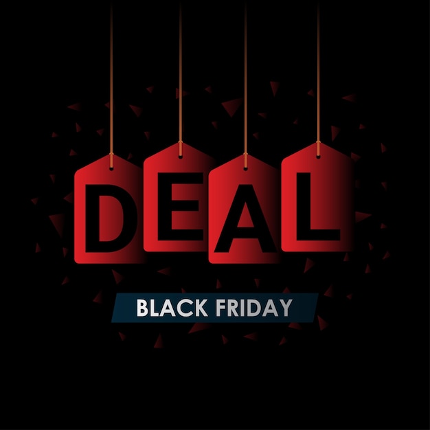 Blackfriday hängen deal label tag im schatten