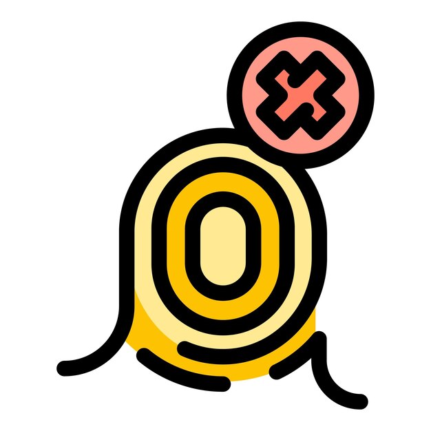 Blacklist-sicherheits-symbol umriss blacklistsicherheitsvektorsymbol für webdesign isoliert auf weißem hintergrundfarbenflach