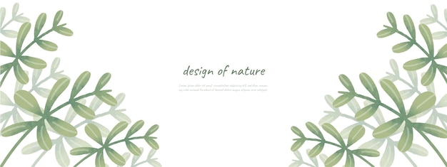Blätter bakground designvektor für ökologie