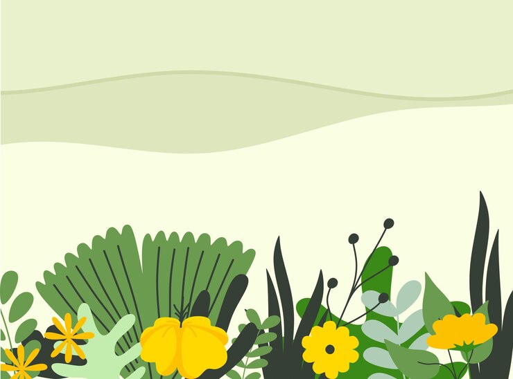 Blätter und Blumen Hintergrund