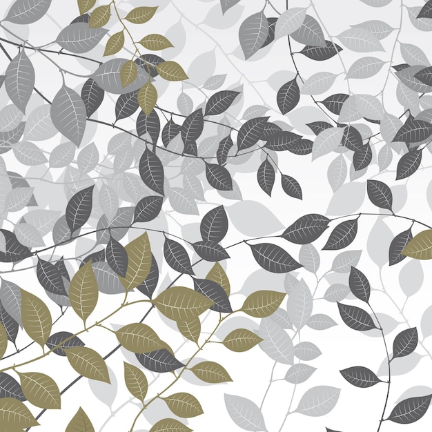 Blätter-vektor-hintergrund-illustration