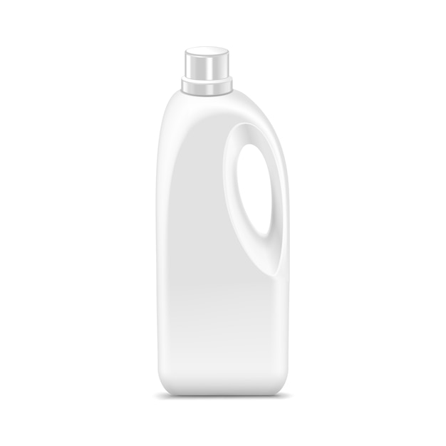 Blank Kunststoff Jerrycan Kanister Gallone Ölreiniger Waschmittel Abstergent isoliert