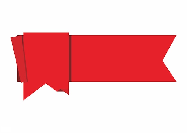 Blank Red Label Tag Vector für den Verkauf von Schildern