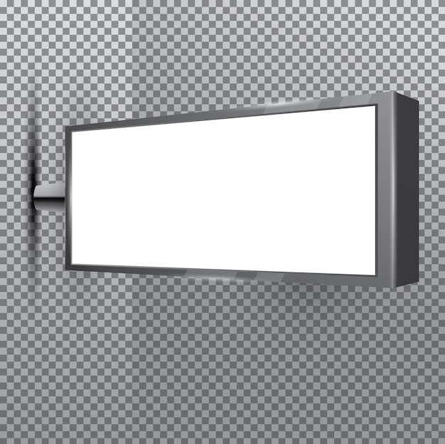 Blank Store weißes Schild