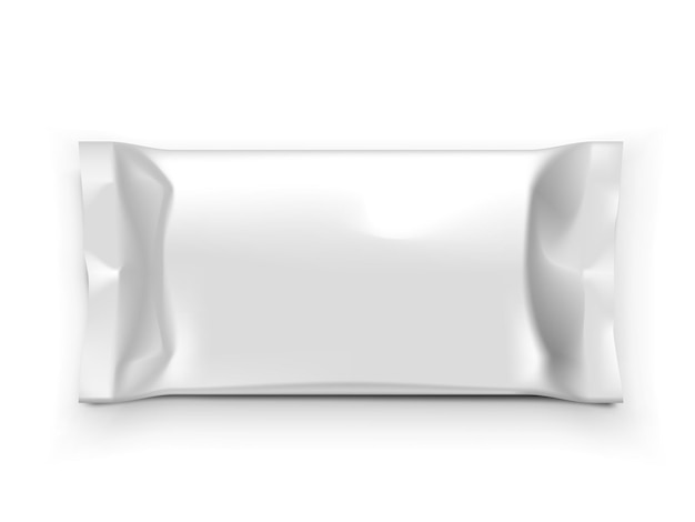 Vektor blanko-plastikbeutel-folienverpackung für das branding