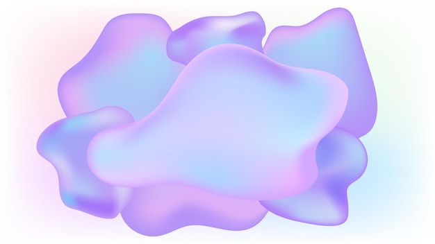 Blase holographische Pastellfolie Hintergrundtropfen