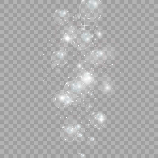 Blasenvektor. seifenblase auf transparentem hintergrund. vektordesign.