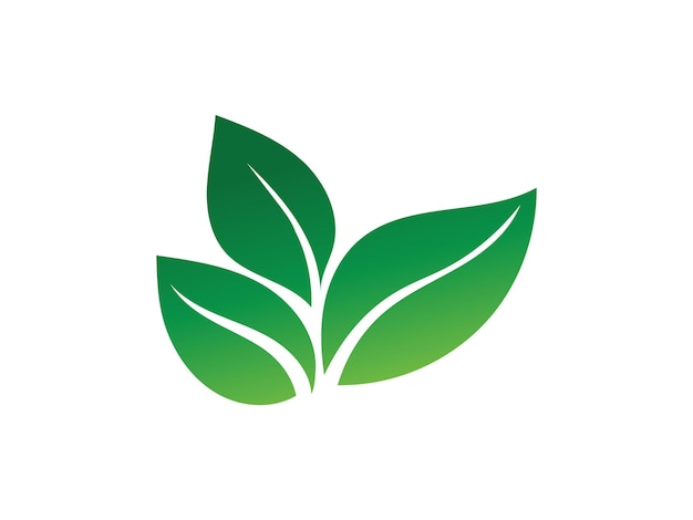 Blatt-Logo-Farbverlauf, buntes Design, Blatt-Logo-Vektor