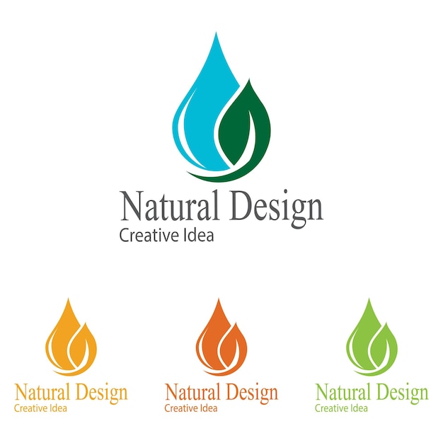 Blatt-symbol vektor-illustration-design-logo-vorlage