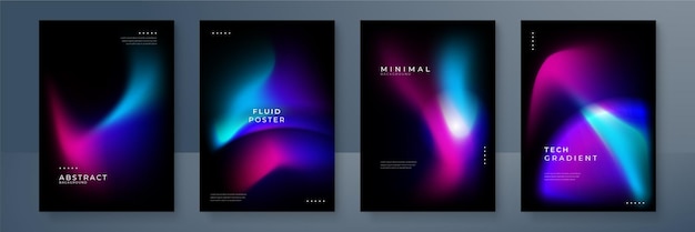 Blau, rosa, lila, unscharfer Hintergrund mit Farbverlauf mit Aurora-Form und leichter Textur auf schwarzem Hintergrund Moderner blauer, unscharfer, körniger Technologiehintergrund für Postertapeten