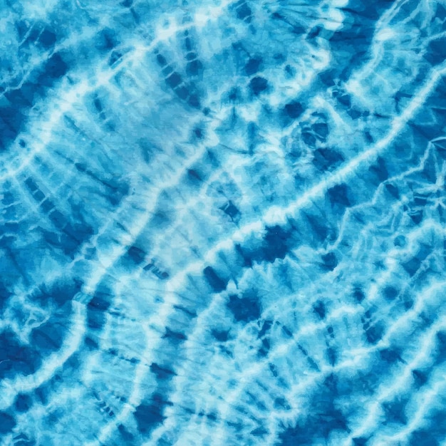 Blau-Weiß-Kontrast-Ozeanwellen-Aquarell-Tie-Dye-Hintergrundtextur