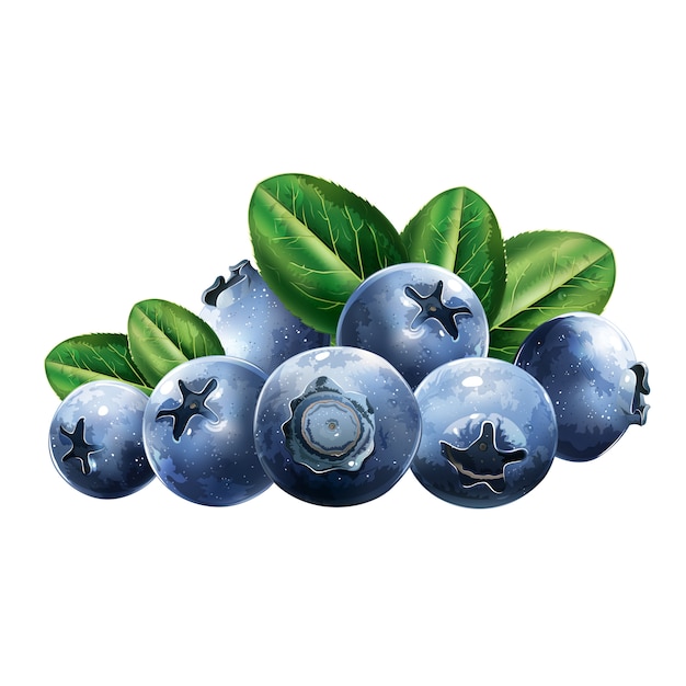 Blaubeeren Mit Blättern