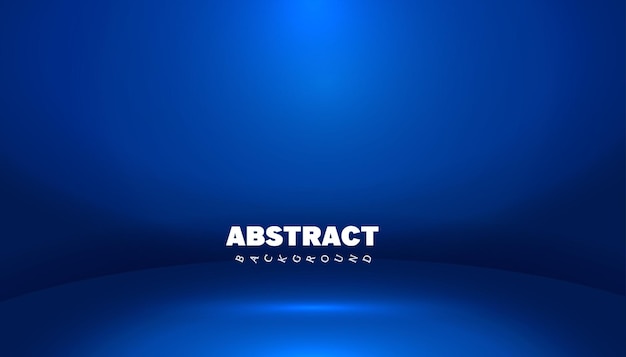 Blaue abstrakte Form Studio-Zimmer