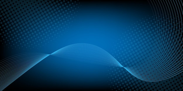Blaue abstrakte geometrische Dynamik für Unternehmensfinanzierung und Technologie-Gradientenhintergrund