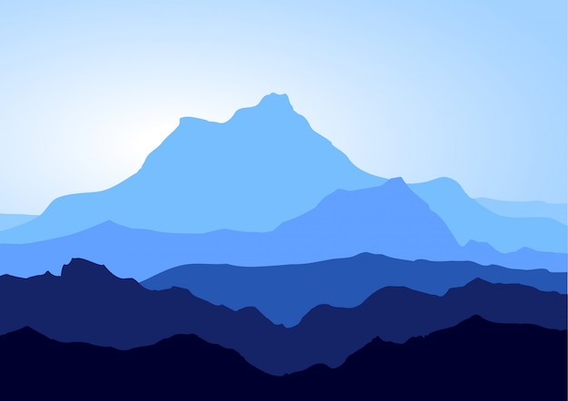 Blaue Berge