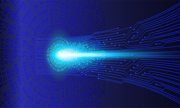 Blaue Leiterplatte Cyber ​​Zukunft Technologie
