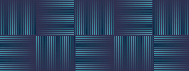 Blaue Linien Hintergrunddesign. moderner hintergrund mit linienkunststil. Vektor-Illustration