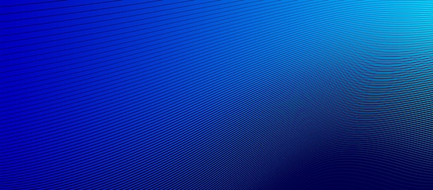 Blaue Linien in 3D-Perspektive Vektor abstrakter Hintergrund dynamischer linear minimaler Design Welle gelogen Muster in Dimension und Bewegung