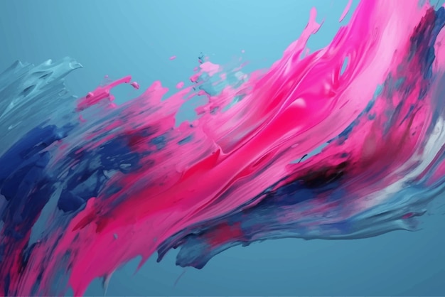 Vektor blaue und rosa farbe grunge abstrakte pinselstriche hintergrund