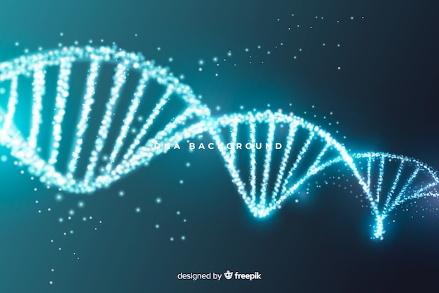 Blauer abstrakter DNA-Strukturhintergrund