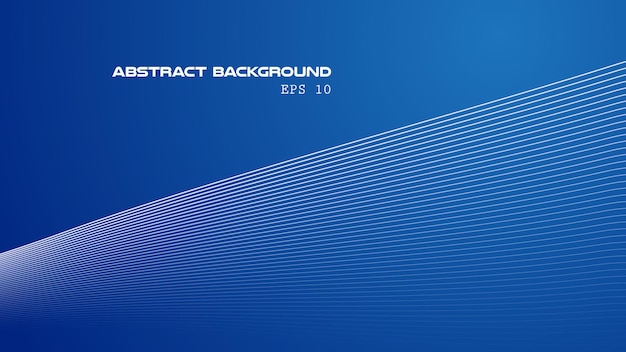 Blauer abstrakter Gradient-Hintergrund mit kurvenförmiger Linie für Hintergrund oder Präsentation