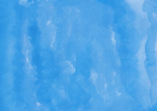 Vektor blauer abstrakter handgemalter hintergrund des aquarellvektors