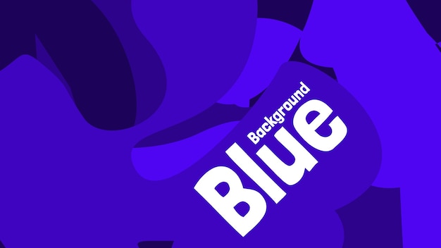 Blauer abstrakter handgezeichneter Hintergrund mit abstraktem Element und dynamischer Form