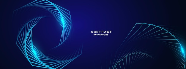 Blauer abstrakter Hintergrund mit Spiralformen