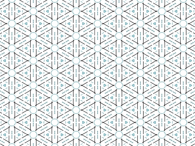 Blauer abstrakter Mandala- oder Ikat-Tapeten-Muster-Hintergrund