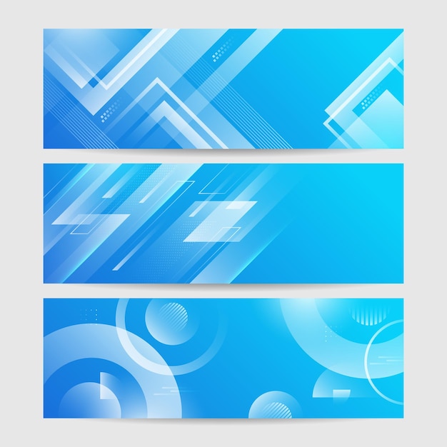 Blauer abstrakter Vektor langer Banner-Hintergrund Moderner abstrakter Gradient dunkel marineblauer Banner-Hintergrund Design für Poster-Vorlage auf dem Web-Hintergrund Broschüre Flyer Landing Page und Webinar