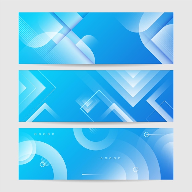 Blauer abstrakter Vektor langer Banner-Hintergrund Moderner abstrakter Gradient dunkel marineblauer Banner-Hintergrund Design für Poster-Vorlage auf dem Web-Hintergrund Broschüre Flyer Landing Page und Webinar