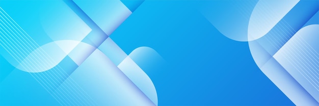 Blauer abstrakter Vektor langer Banner-Hintergrund Moderner abstrakter Gradient dunkel marineblauer Banner-Hintergrund Design für Poster-Vorlage auf dem Web-Hintergrund Broschüre Flyer Landing Page und Webinar