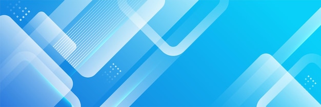 Blauer abstrakter Vektor langer Banner-Hintergrund Moderner abstrakter Gradient dunkel marineblauer Banner-Hintergrund Design für Poster-Vorlage auf dem Web-Hintergrund Broschüre Flyer Landing Page und Webinar