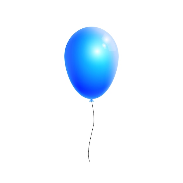 Blauer ballon. .