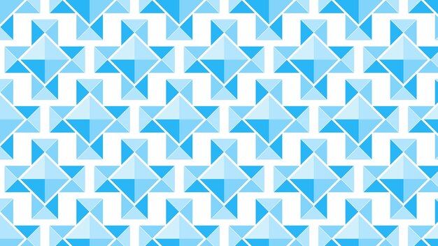 Blauer Boden mit geometrischen Formen