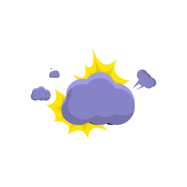 blauer Explosionseffekt