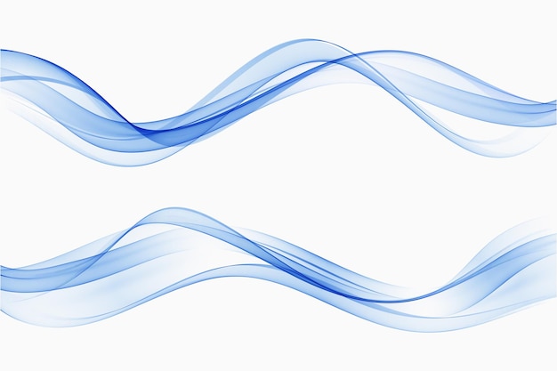 Blauer Fluss, transparente Welle, rauchiger Wellenhintergrundsatz