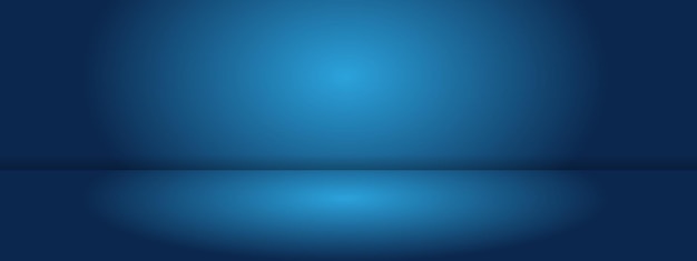 Blauer Gradient-Hintergrund für die Produktdarstellung Leerer Studio-Foto-Room-Hintergrond Vektor sauberes Interieur
