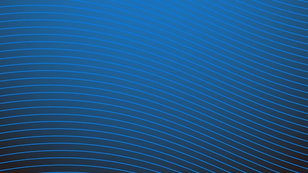 Blauer Gradient-Hintergrund mit Streifen-Kurvenlinie für den Hintergrund oder die Präsentation