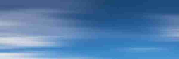 Vektor blauer himmel mit weißen wolken, panoramabild, vektorhintergrund