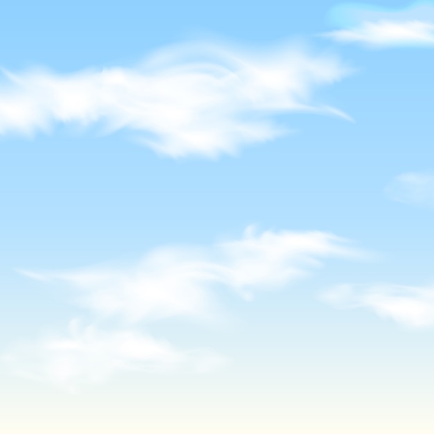 Blauer Himmel mit Wolken. Hintergrund.