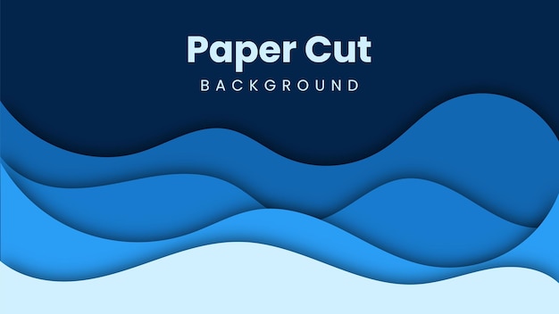 Blauer Hintergrund der abstrakten Tapete des Papierschnittes