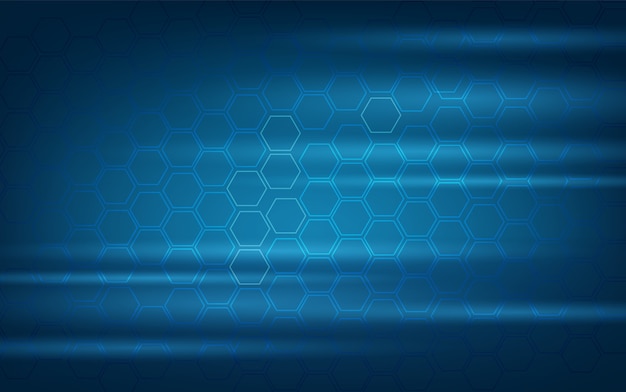 Blauer hintergrund hexagon