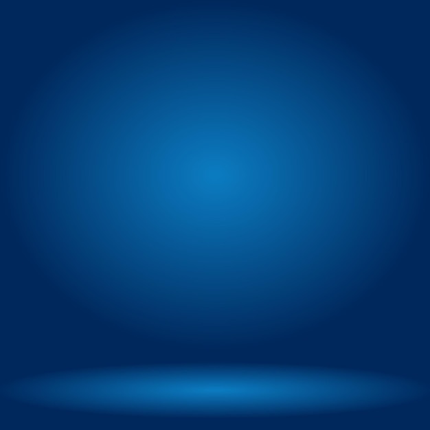Blauer Hintergrund mit dunkelblauem und schwarzem Vignetten-Studio-Banner