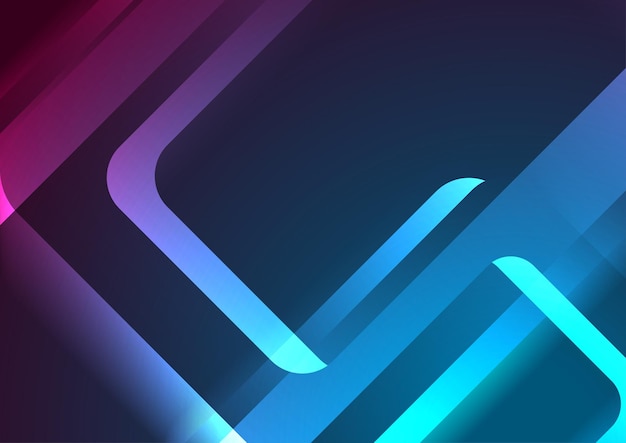 Blauer lila abstrakter geometrischer tech glänzender Hintergrund