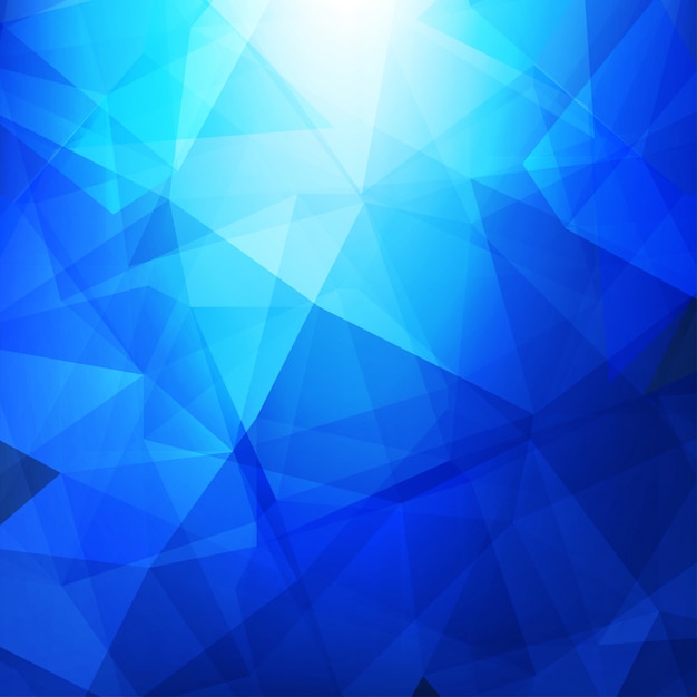 Vektor blauer polygon-hintergrund