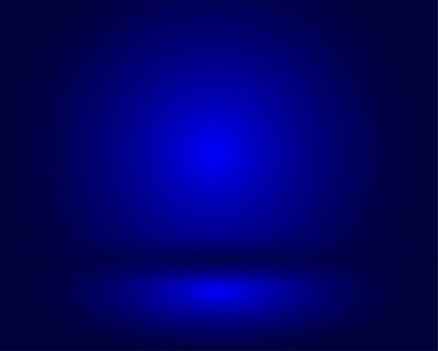 Blauer Raum im abstrakten Hintergrund 3d