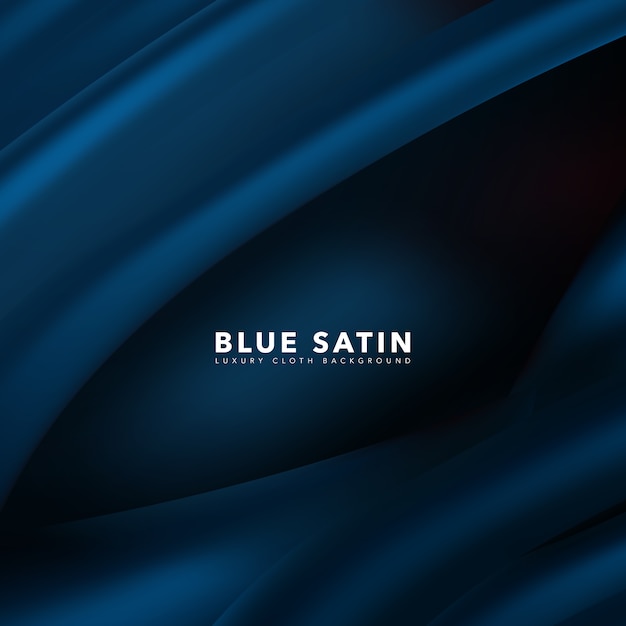 Blauer satin hintergrund