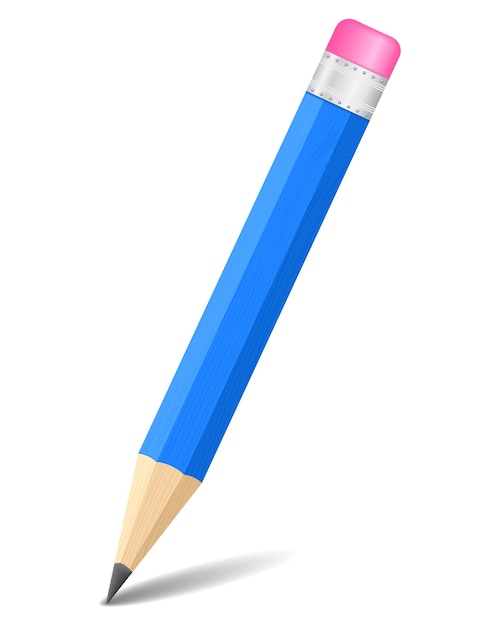 Vektor blauer stift