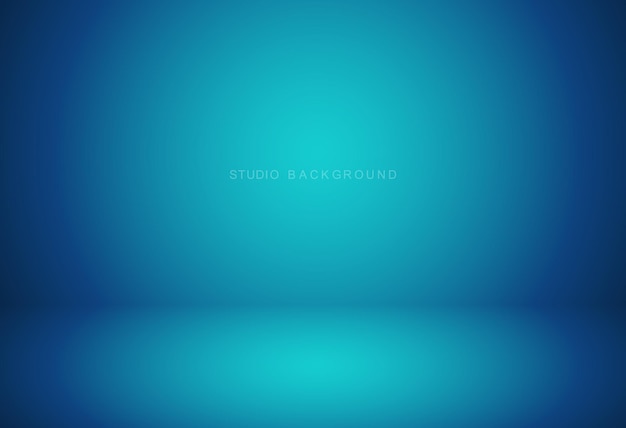 Blauer Studio-Hintergrund mit Licht